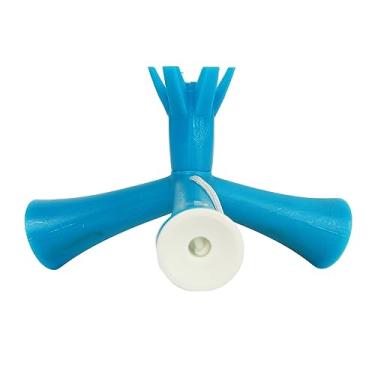 Imagem de Camisetas de golfe magnéticas, camiseta de golfe camiseta de bola de golfe borracha macia ajustável acessório de golfe magnético estável para treinamento ao ar livre (azul)