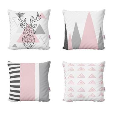 Imagem de Almofadas Decorativas Rosa Decorativas Para Sofá 40X40 - Novadecora