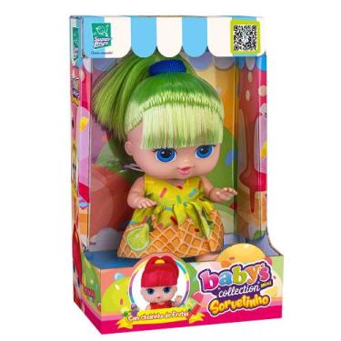Imagem de Boneca Babys Collection Mini Sorvetinho Limão  - Super Toys
