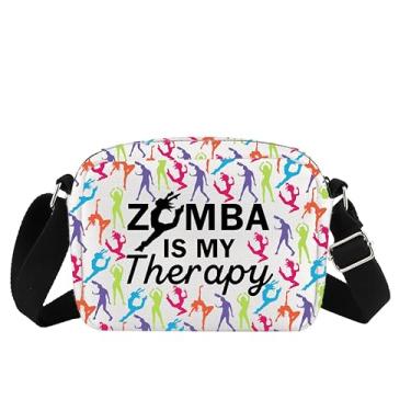 Imagem de XYANFA Bolsa tiracolo Zmmbba Is My Therapy Dance Lover Dancer Instructor Dancing Lover Gift Fitness Coach Wallet Bag, Zmba is My Therapy Lcbag