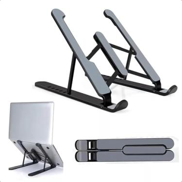 Imagem de Suporte de notebook emborrachado ajustável, suporte para tablet, laptop, ipad compatível com MacBook Air Pro, HP, Lenovo, Dell || Suporte de laptop com 7 angulos de altura ||