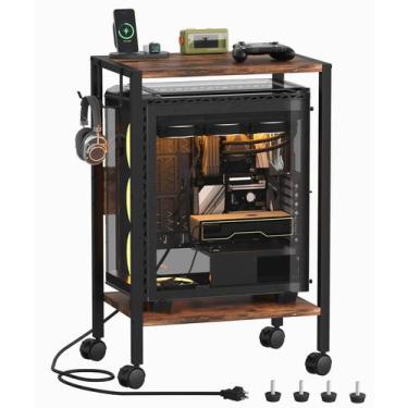 Imagem de Suporte de torre de computador Akxomel com estação de carregamento e U