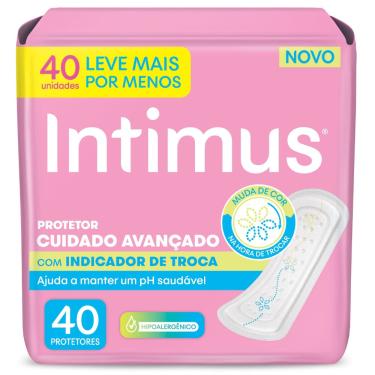 Imagem de Protetor Diário Intimus Com Indicador De Troca 40 Unidades