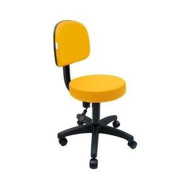 Imagem de Cadeira Mocho Nice Flex Corano Amarelo - Barão das Cadeiras