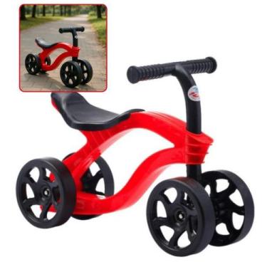 Imagem de Bicicleta Equilíbrio Infantil Futurista Sem Pedal 4 Rodas Aprendizagem