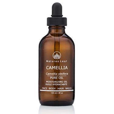 Imagem de Natures Leaf Óleo De Semente Camélia Orgânico/Óleo Chá/100% Puro/Prensado A Frio Fresco/Embeleza Cabelos, Pele E Unhas/Não Comedogênico/Hipoalergênico 4 Fl Oz