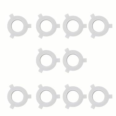 Imagem de MFMEXUL Conjunto de 10 Anéis Redutores para Abajur, Kit Adaptador para Luminária, E27 a E14, Tamanho real