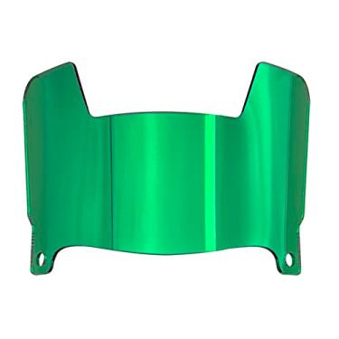 Imagem de DUTYBOD Mini Viseira Transparente Para Capacete De Futebol Com Clipes, Ajuste Universal Colecionadores E Expositores (Verde Espelhado)