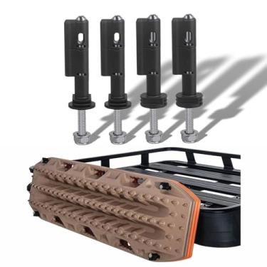 Imagem de Pinos de montagem para placas de recuperação, pinos de montagem de placas de tração com design travável, kits de segurança à prova de roubo, pinos de montagem adequados para placas de recuperação