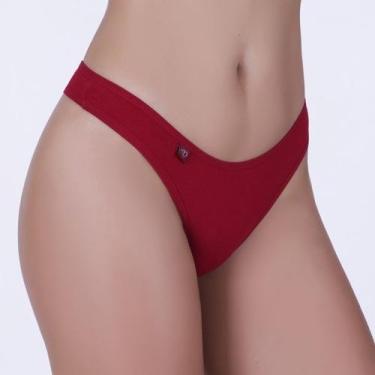 Imagem de Fio Dental Bipartido Rubi em Algodão Egípcio - Ahavá Store, M, Rubi