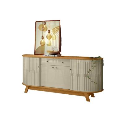Imagem de Buffet Aparador 4 Portas 2 Gavetas 183x81cm Mônaco Madetec Cumaru Opala