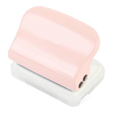Imagem de Zerodis Versátil Funcionador de de 5 Buracos, Perfurador Compacto e Eficiente de para Pastas e Sistemas de Folhas, Adequado para o Escritório na Escola Em Casa (Róseo)