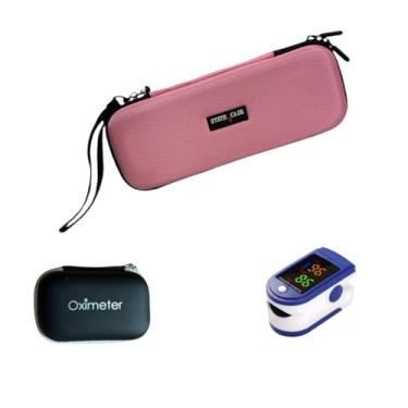 Imagem de Kit Case Estojo Bolsa Para Estetoscopio Littmann e Estojo para Oximetro 3M e Equipamentos Médicos, Stethocase, Proteção Maxima, Premium 3 em 1 (Rosa)