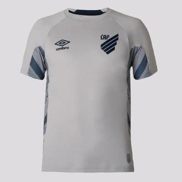 Imagem de Camisa Umbro Athletico Paranaense Goleiro 2025 Cinza e Azul, M