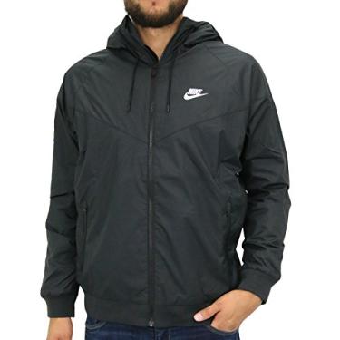 Imagem de Jaqueta masculina Nike Sportswear Windrunner, Black/Black/Black/White, Small