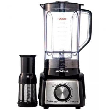Imagem de Liquidificador Mondial 1000w Luxx Line 3l Inox Preto 110V