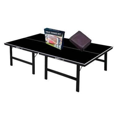 Imagem de MESA PING PONG PRETA MDP 15mm 1010 KLOPF + Kit Complero 5091 + Capa