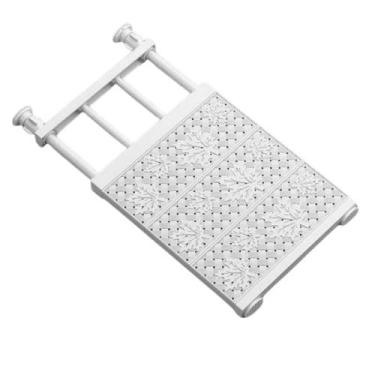 Imagem de Prateleira Extensível Ajustável, 36cm x 48-80cm, Branca, Estrutura em Aço Carbono e PP, para Armários e Nichos