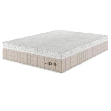 Imagem de Colchão Massageador Mola Ensacada Casal 34x138x188cm Jupiter Rustico P