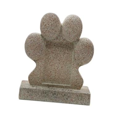 Imagem de Bothyi Pedras memoriais para cães, pequenas lápides de resina, marcadores de túmulos, placas de memória para quintal, canteiro de flores, pátio, área externa, Bege