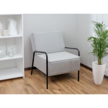 Imagem de Poltrona Alma Tecido em Linho Nordeste Flex