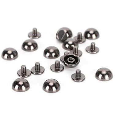 Imagem de Zerodis Mushroom Rebite a Cor da Pistola 30 Pcs Hard Aloy Redonda Parafuso de Cabeça para Parafuso para Decoração de Roupas Diy, Adequado para Roupas Punk, Sapatos, Bolsas, Feitos de Materiais Seguros