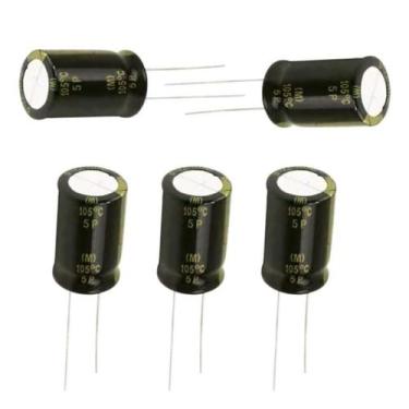 Imagem de Kit 05 Capacitor 22x250 22uf 250V Driver Corneta Tweeter - PERMAK