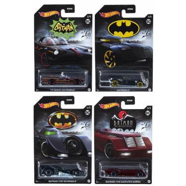 Imagem de Carrinho - Hot Wheels Entertainment - Batman - Kit com 4 carrinhos MATTEL