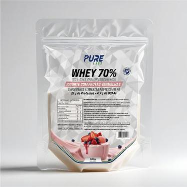 Imagem de Whey Protein Concentrado 70% 900g Pure Athletic, Frutas Vermelhas com 