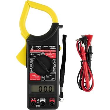 Imagem de Alicate Amperímetro Digital com Display LCD, Medidor de Corrente Elétrica Portátil, 1000A Multímetro Profissional com Display LCD, Cabos de Teste e Estojo, Medidor Tensão, Corrente e Resistência