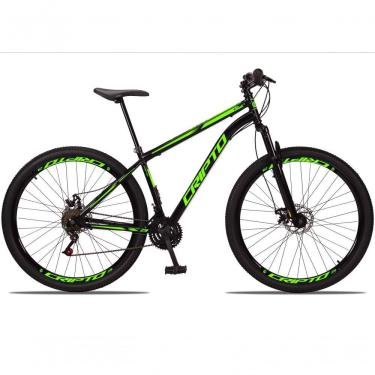 Imagem de Bicicleta Aro 29 Aço Carbono 21V Cripto Freios À Disco Quadro 17 Preto Verde