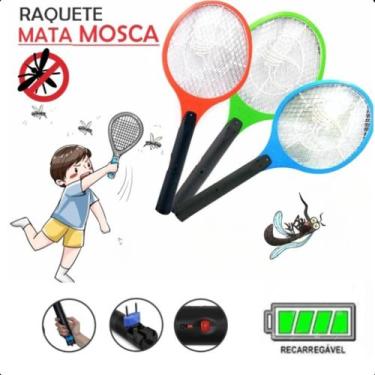 Imagem de Raquete Mata Pernilongos Bivolt Recarregável Perfeita - FAZA