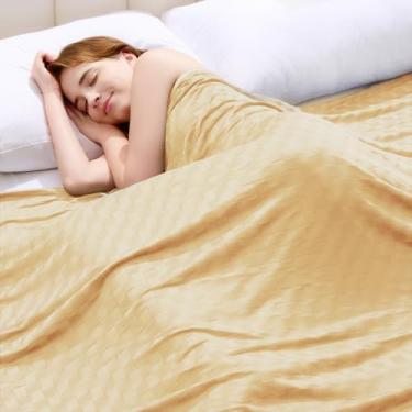 Imagem de Topcee Cobertor refrescante, cobertores refrescantes de verão para pessoas com sono quente, Arc-Chill Q-Max>0,5 fibra fria, certificado Oeko-TEX, 100% certificado, macio, respirável, manta de cama de