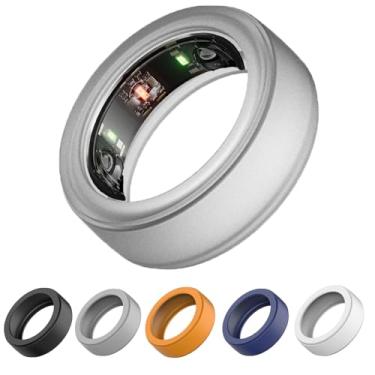 Imagem de Pacote com 3 capas de anel inteligente de silicone compatível com Oura Gen 4/Gen 3, capa protetora de silicone elástico antiarranhões para homens e mulheres malhando na academia