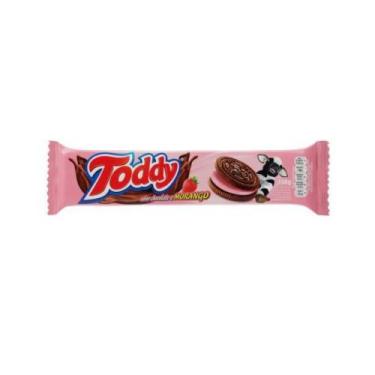 Imagem de Biscoito Chocolate Recheio Morango Toddy Pacote 100g Cx Com 44 unidade
