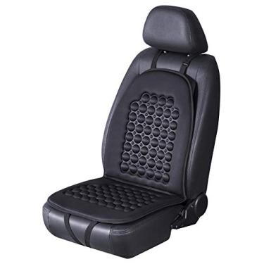 Imagem de FREMONT AUTO Capa de assento de carro protetor de assento respirável - feito com fibra de poliéster premium e almofada de bolha magnética de massagem - ajustável para carros, caminhões, SUV, Vans