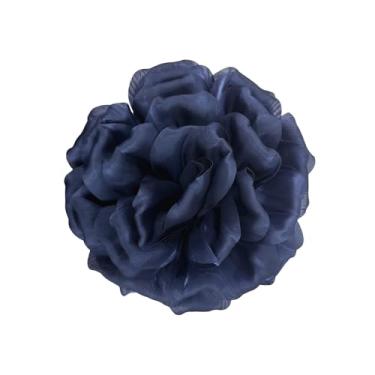 Imagem de Elegante organza seda rosa flor extra grande broches de lapela broche floral grande broche para mulheres festa de casamento banquete vestido terno roupas acessórios moda jóias 210 mm, Extra Large