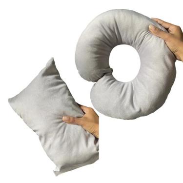 Imagem de Kit 2 Almofadas Lash Design In9 Decor Estética Pescoço e Quadrada, Vel