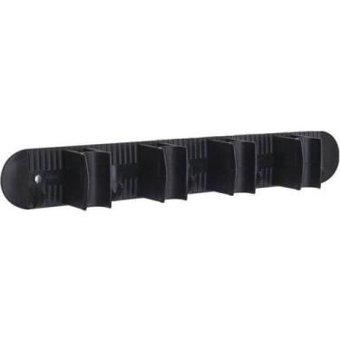 Imagem de Porta Vassouras 5 Ganchos e 4 Encaixes - Preto - Nitron