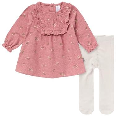 Imagem de Modern Moments by Gerber Conjunto de vestido e meia-calça para bebês meninas, Rosa velho floral, 6-9 Meses