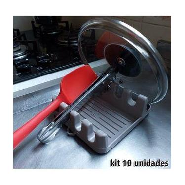 Imagem de Kit 10 base para tampa de panela cinza - TF Injetados