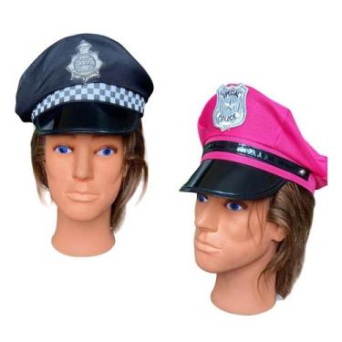 Imagem de Fantasia De Casal Policial Chapéu Quepe Carnaval -Kit 2 Un - Blook