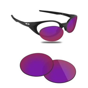 Imagem de Fiskr Lentes polarizadas de substituição compatíveis com óculos de sol Oakley Eye Jacket Redux OO9438, resistente a impactos e ajuste perfeito, Vermelho violeta, Tamanho �nico