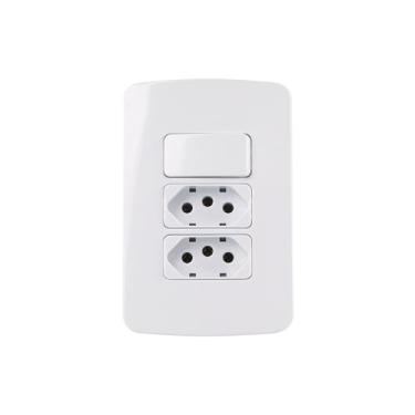 Imagem de Conjunto Duas Tomadas 250v 20a + Interruptor Simples B3