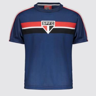 Imagem de Camisa São Paulo Desejo Infantil Marinho - Braziline, 14 ANOS