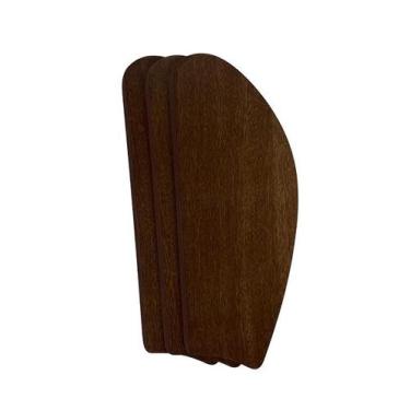 Imagem de Jogo 3 Pás Tubarão Mogno P/ Ventiladores de Teto Universal - Mademil