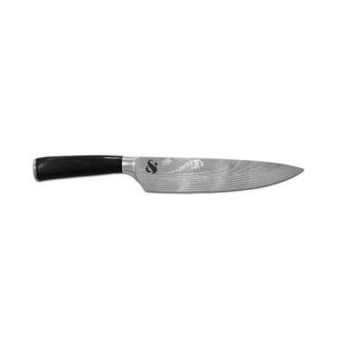 Imagem de Faca Inox Chef com Cabo Madeira 8" Rei e Sabor & Arte - Importado