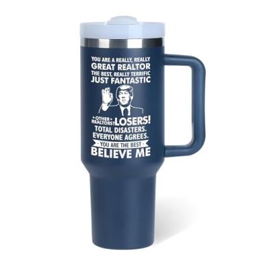 Imagem de Presentes de corretor de imóveis para homens, presentes de agente imobiliário, You're A Great Realtor Copo Tumbler de 1,134 g, Presentes de fechamento para corretores de imóveis, suprimentos