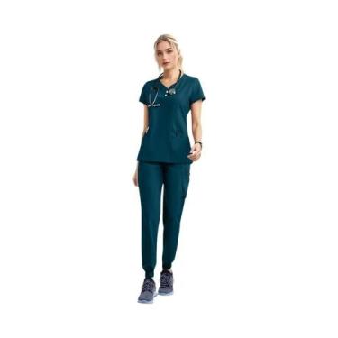 Imagem de Conjunto De Uniforme Médico Para Mulheres, Scrubs De Enfermeira, Roupa