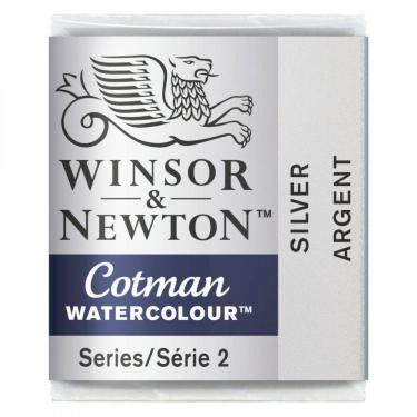 Imagem de Aquarela Cotman W&N Pastilha Metalica 617 Silver